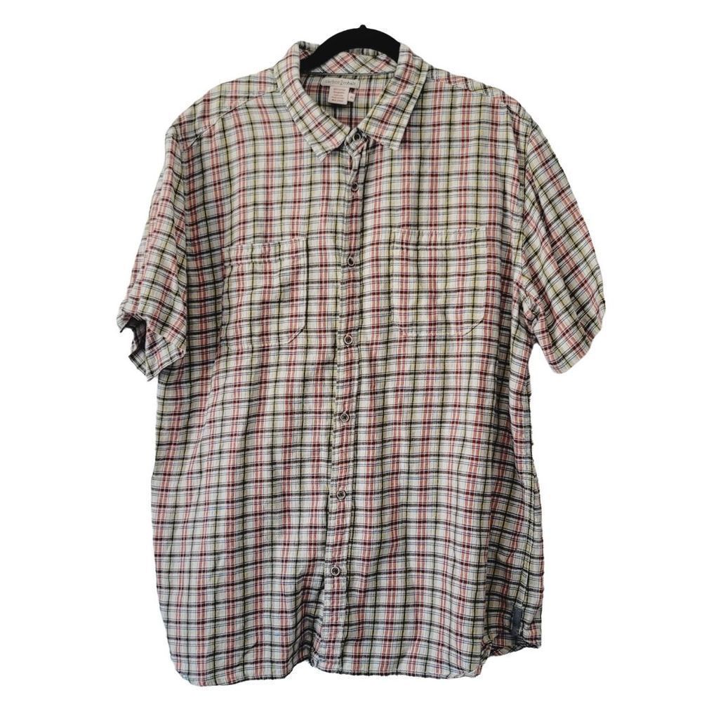 Carbon 2 Cobalt Men's Multi Color Plaid Collared Shirt